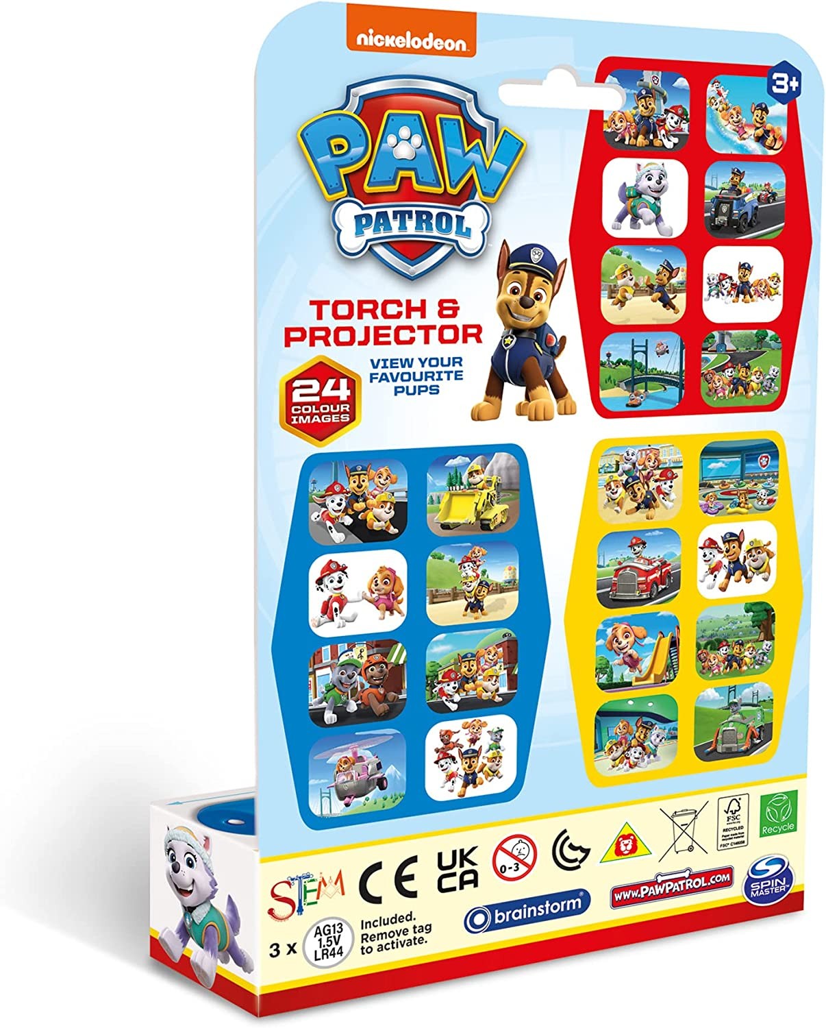 Torcia Proiettore Paw Patrol Per Bambini | Con 24 Immagini A Colori | Proiezione Fino A 1 Metro - Foto 8