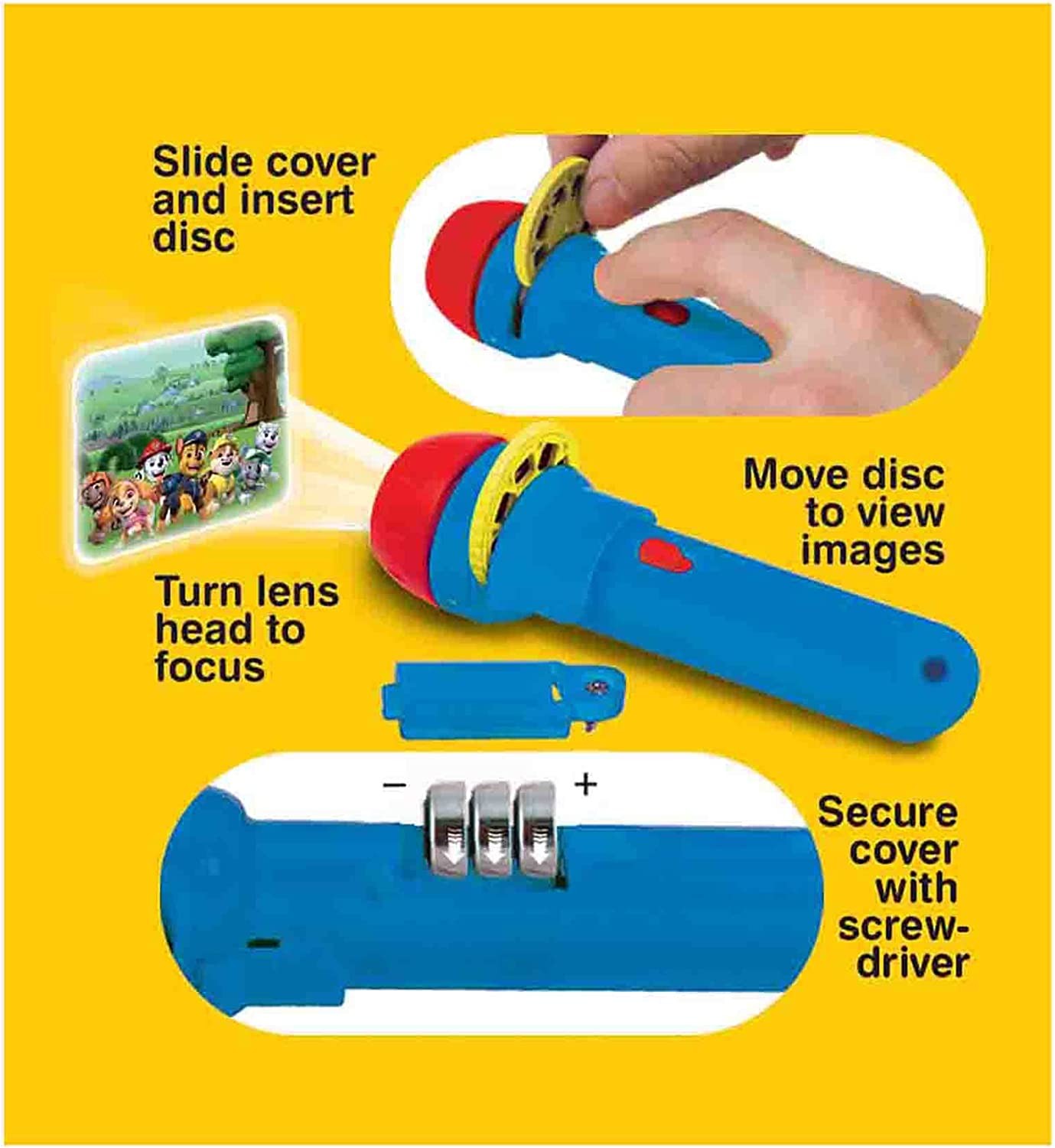 Paw Patrol Torch & Projector