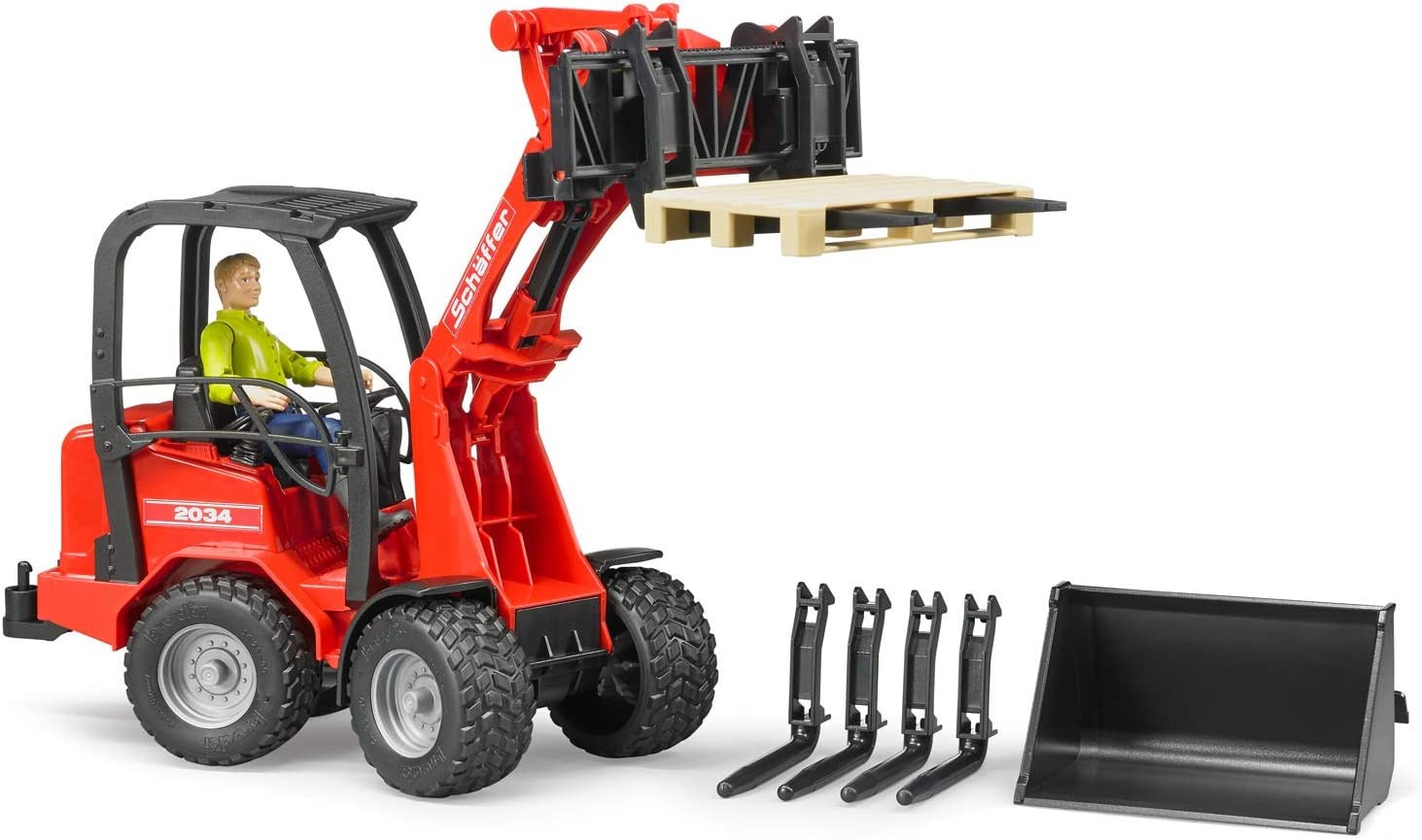 Schaeffer 2034 Compact Loader with Figure & Accessories