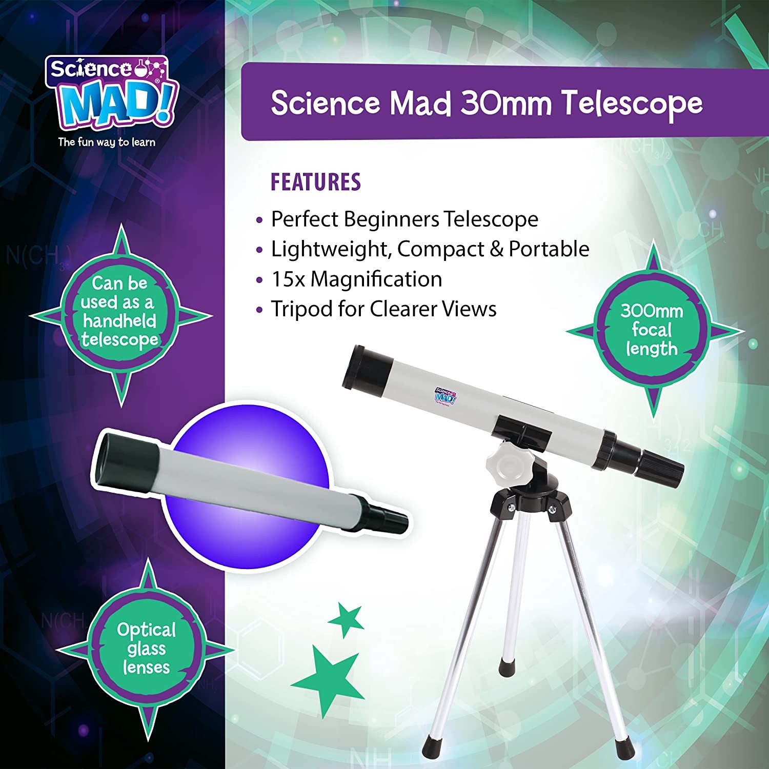 Science Mad! 30mm Telescope