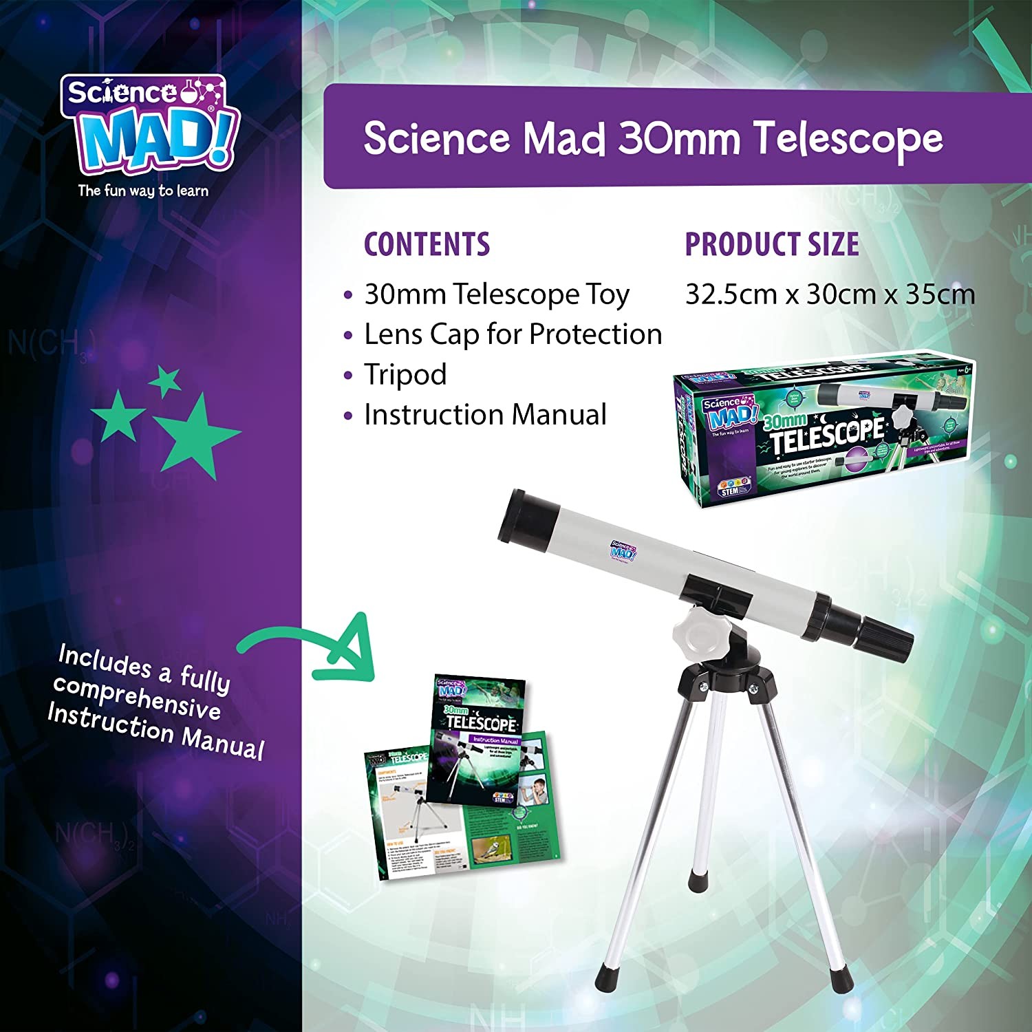 Science Mad! 30mm Telescope
