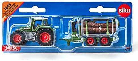 Siku 1:87 Fendt Tractor W/ Forestry Trailer - Toymaster - Fagan Toys