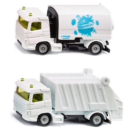 Siku Road Sweeper & Garbage Truck - Scale 1/87 - Toymaster - Fagan Toys