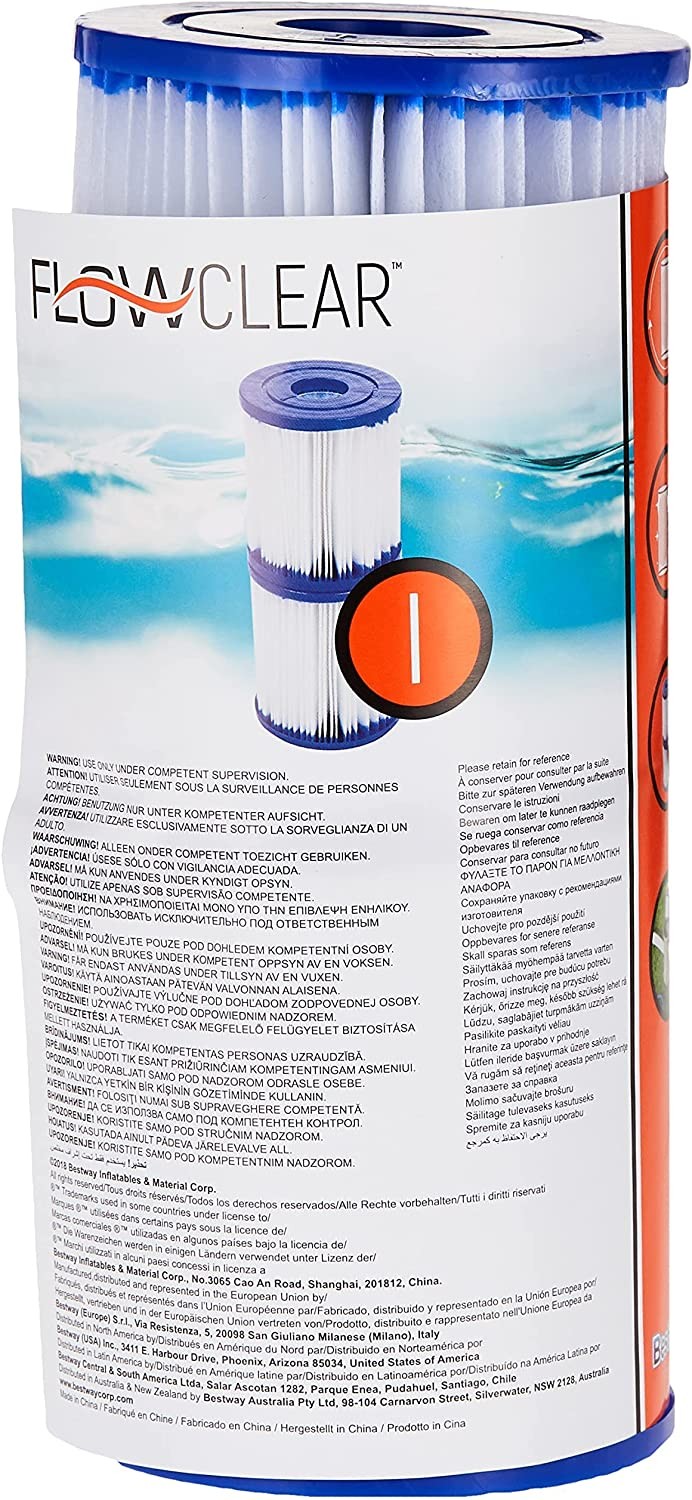 Bestway Filter Cartridge for Pools, Size I