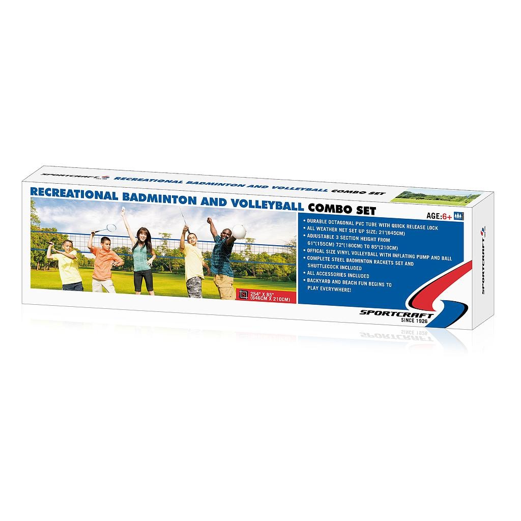 Sportcraft Badminton & Volleyball Combo Set Sportcraft Badminton & Volleyball Combo Set