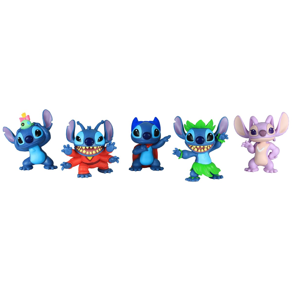 Disney Stitch 5 Piece Collectible Figure Set Disney Stitch 5 Piece Collectible Figure Set