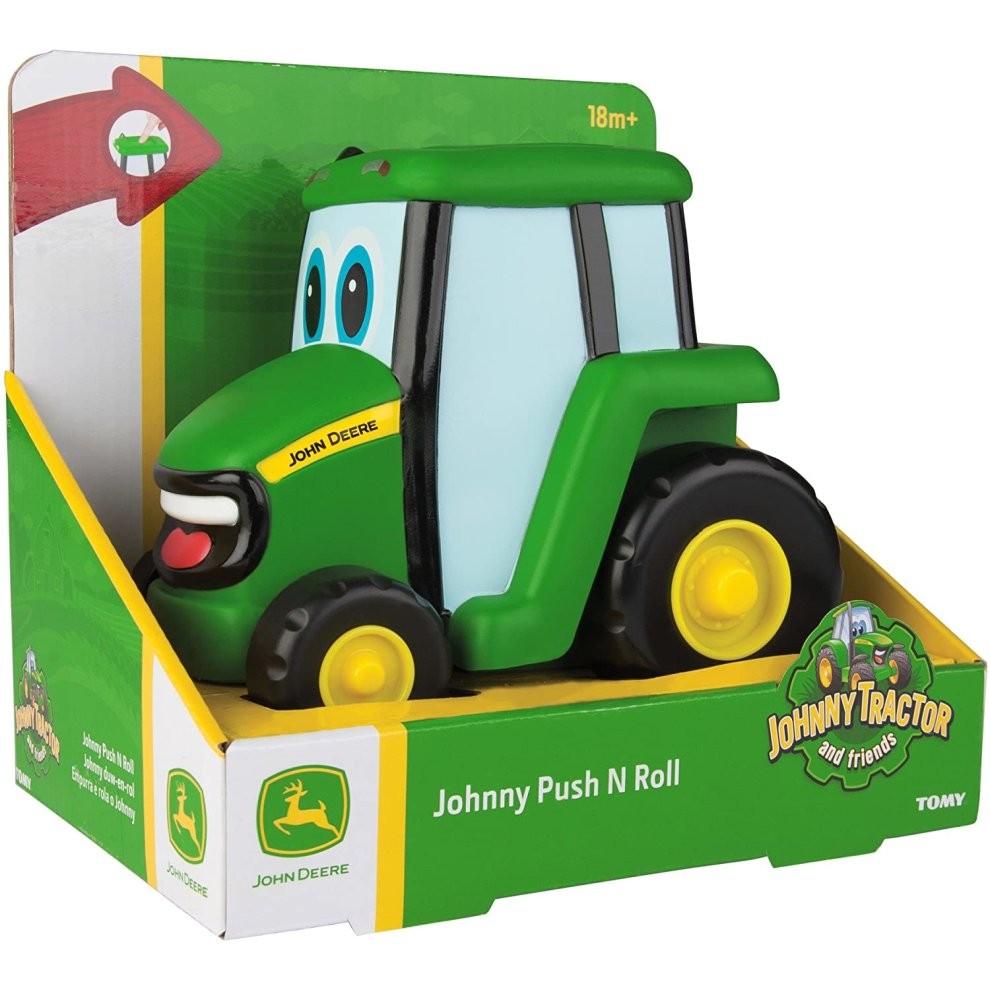 John Deere Push and Roll Johnny Tractor - Toymaster - Fagan Toys