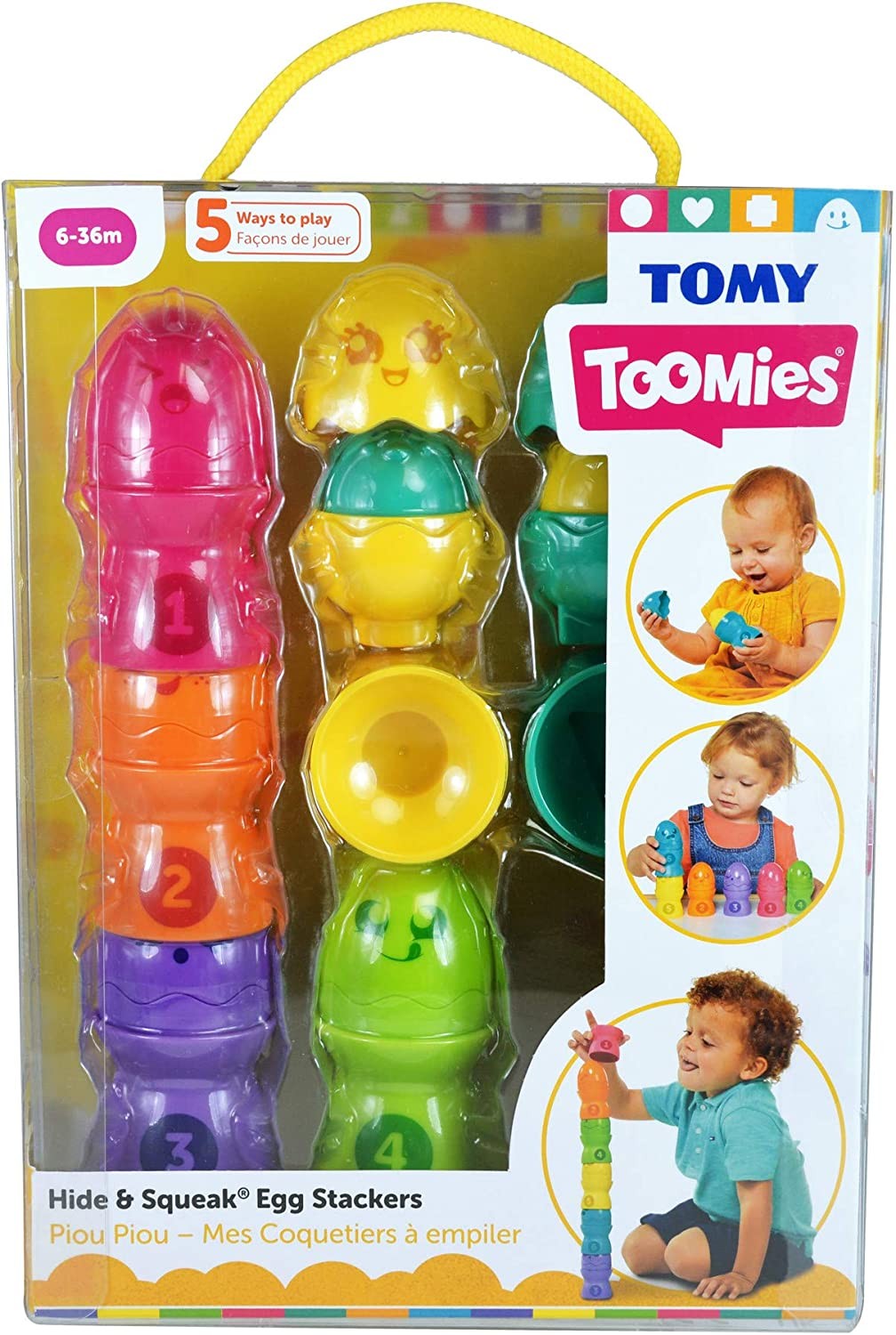 Toomies Hide& Squeak Egg Stacker Toomies Hide& Squeak Egg Stacker