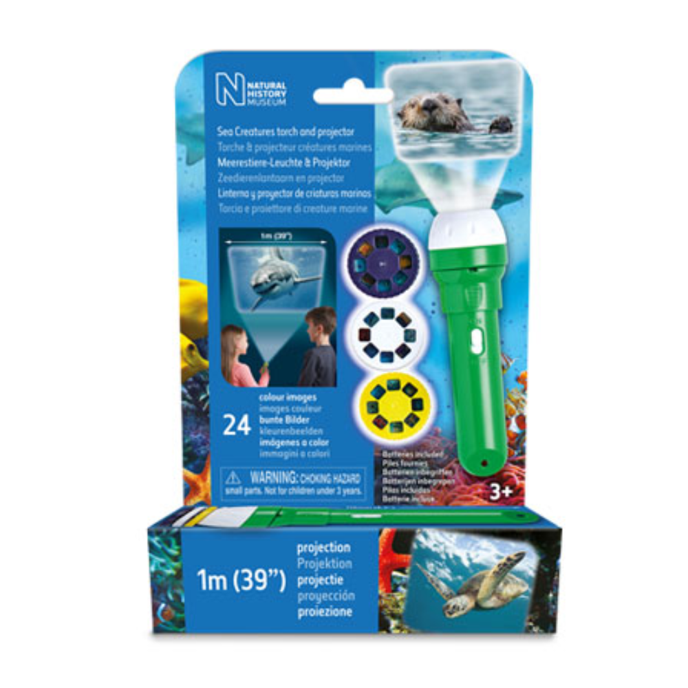 Natural History Museum Sea Creatures Torch and Projector - Toymaster - Fagan Toys