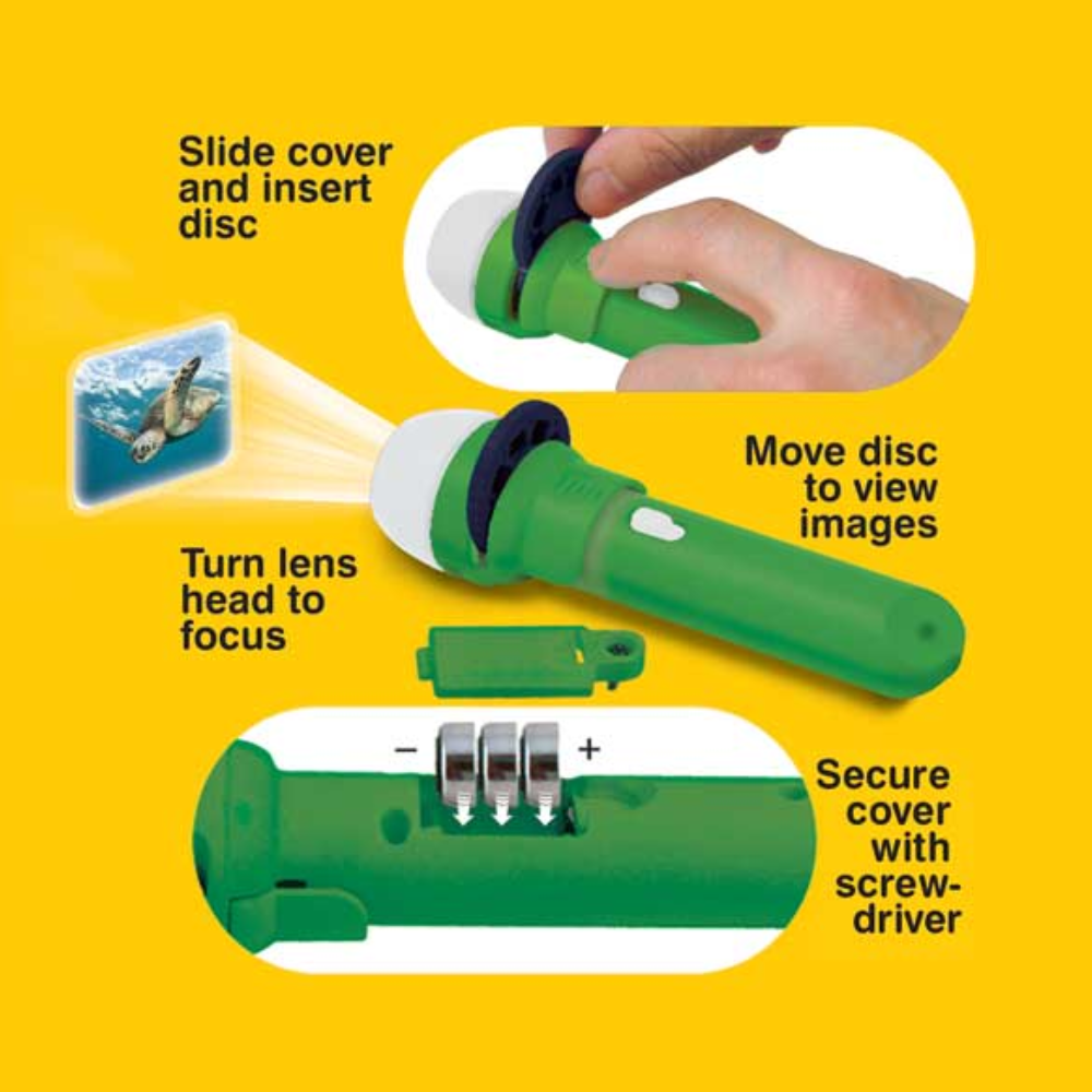 Natural History Museum Sea Creatures Torch and Projector - Toymaster - Fagan Toys