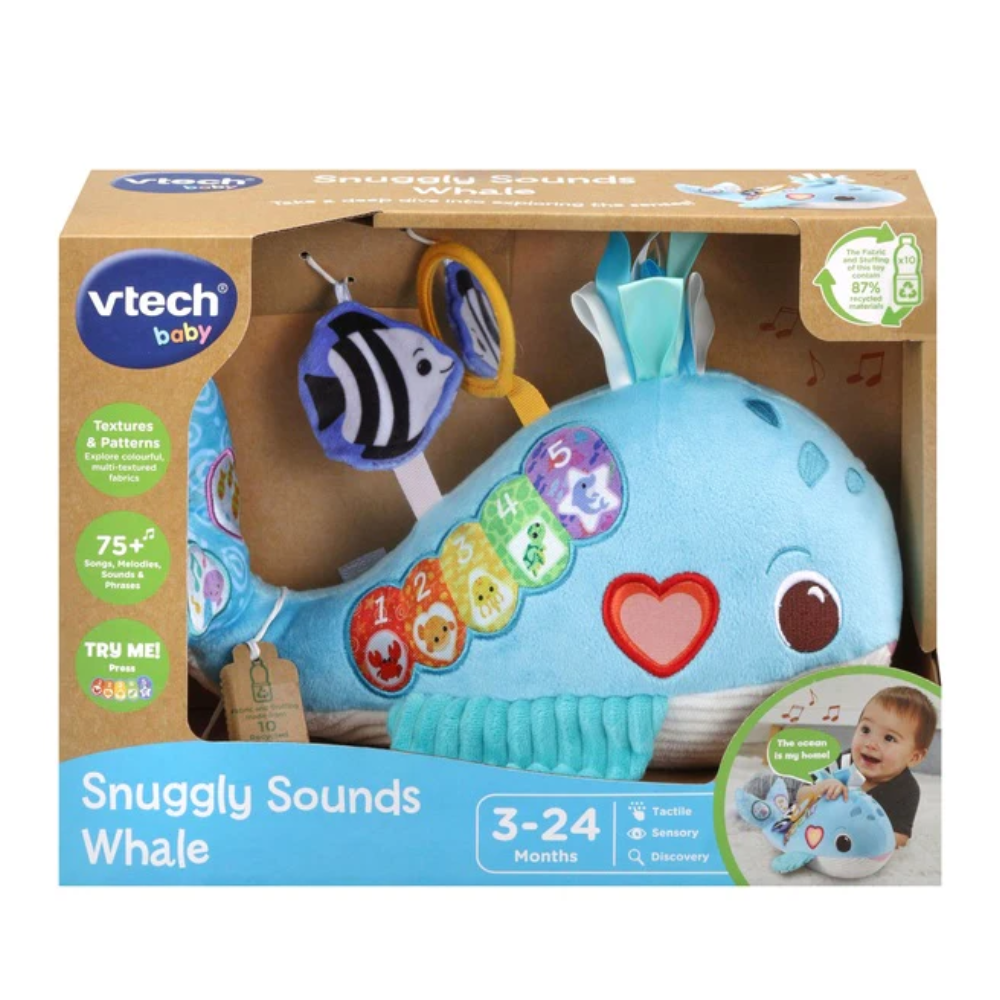 Vtech Snuggly Sounds Whale - Toymaster - Fagan Toys