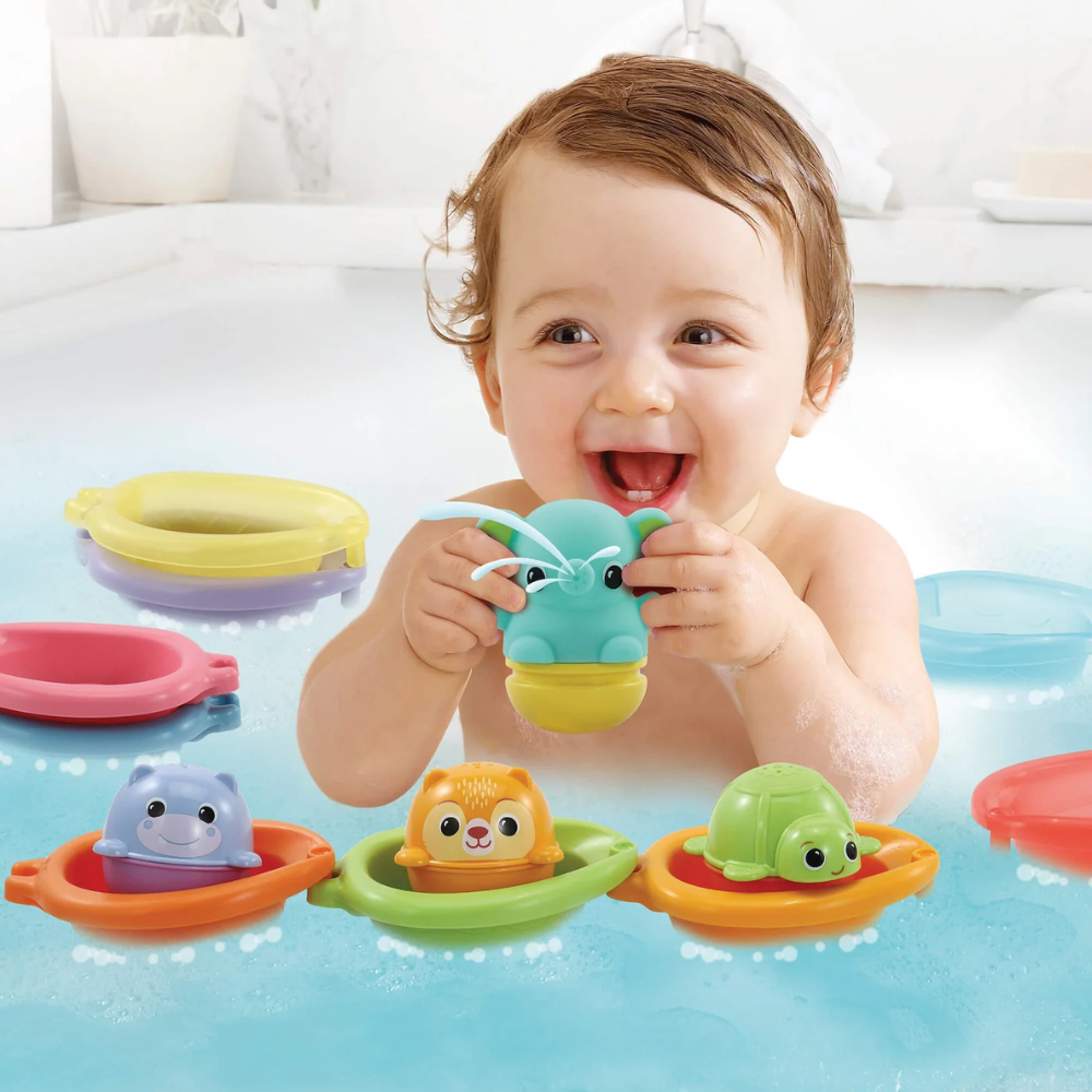 Vtech Stack & Splash Bathtime Boats Toys - Toymaster - Fagan Toys