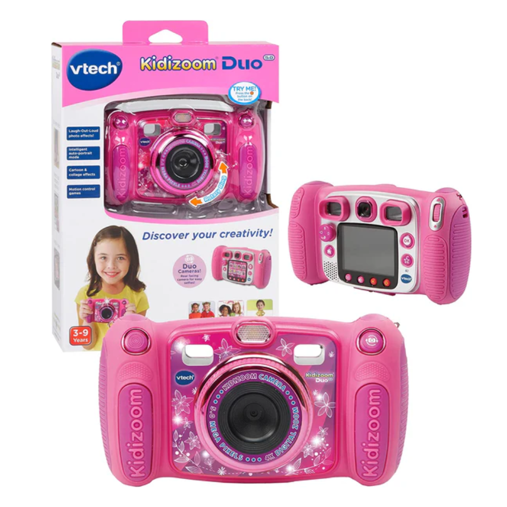 VTech Kidizoom Duo 5.0 Camera - Pink - Toymaster - Fagan Toys
