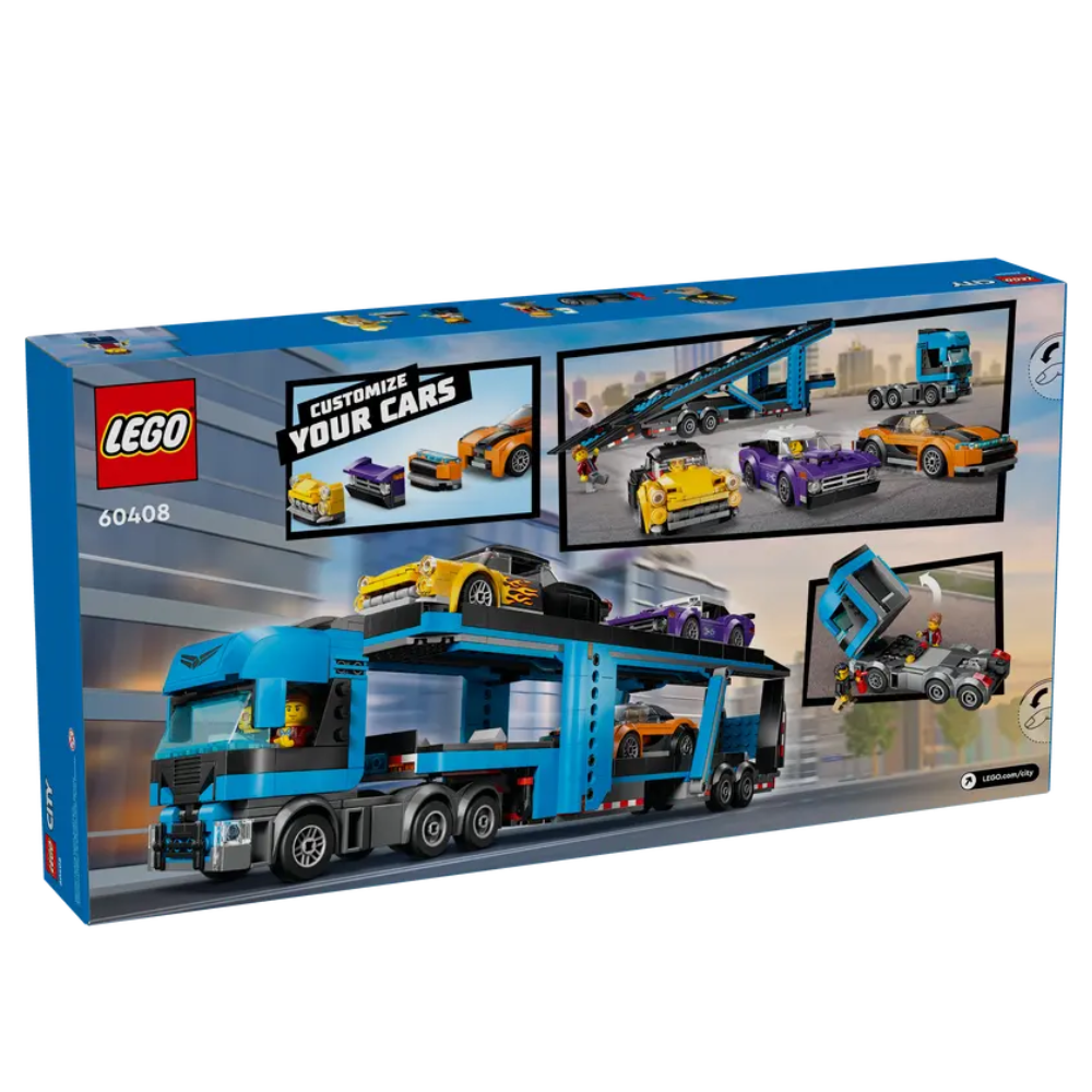 LEGO City Car Transporter Truck with Sports Cars 60408