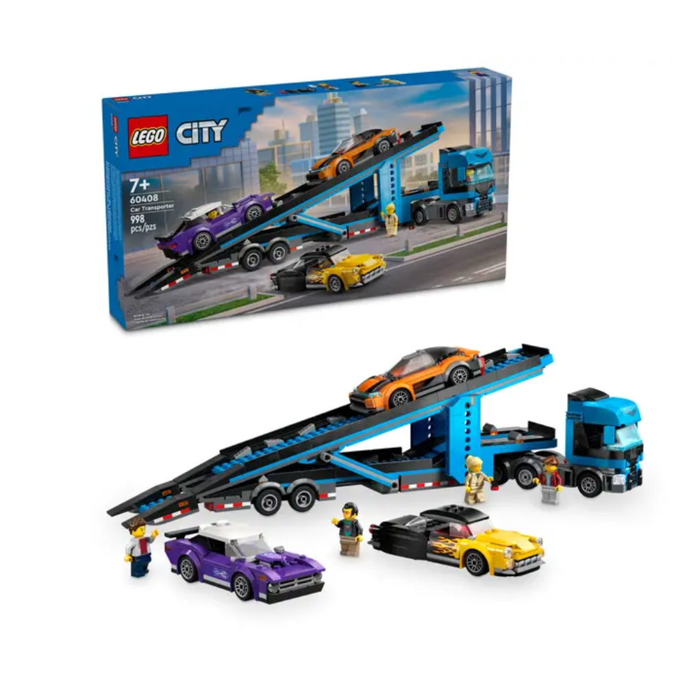 LEGO City Car Transporter Truck with Sports Cars 60408