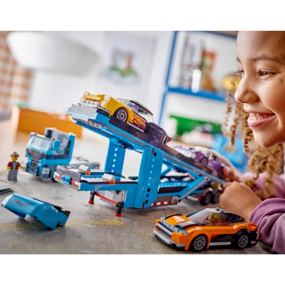 LEGO City Car Transporter Truck with Sports Cars 60408