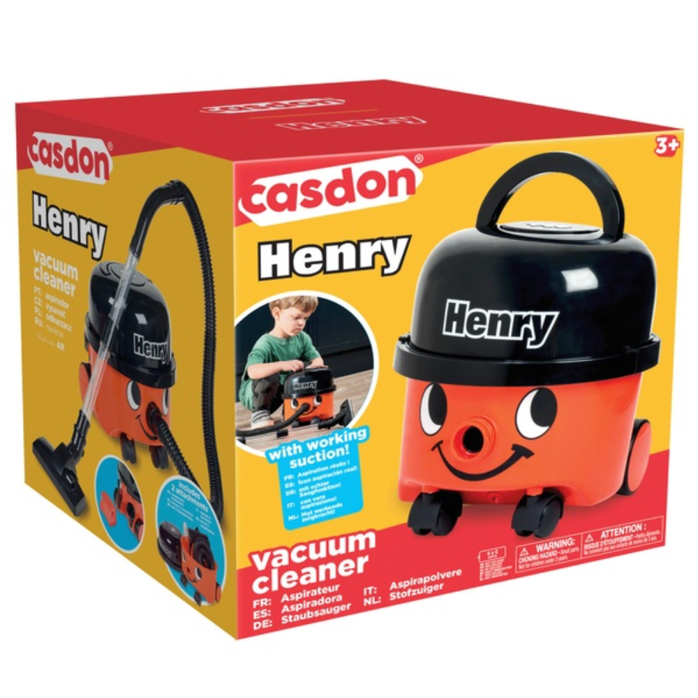 Casdon Henry Vacuum Cleaner with working suction - Toymaster - Fagan Toys