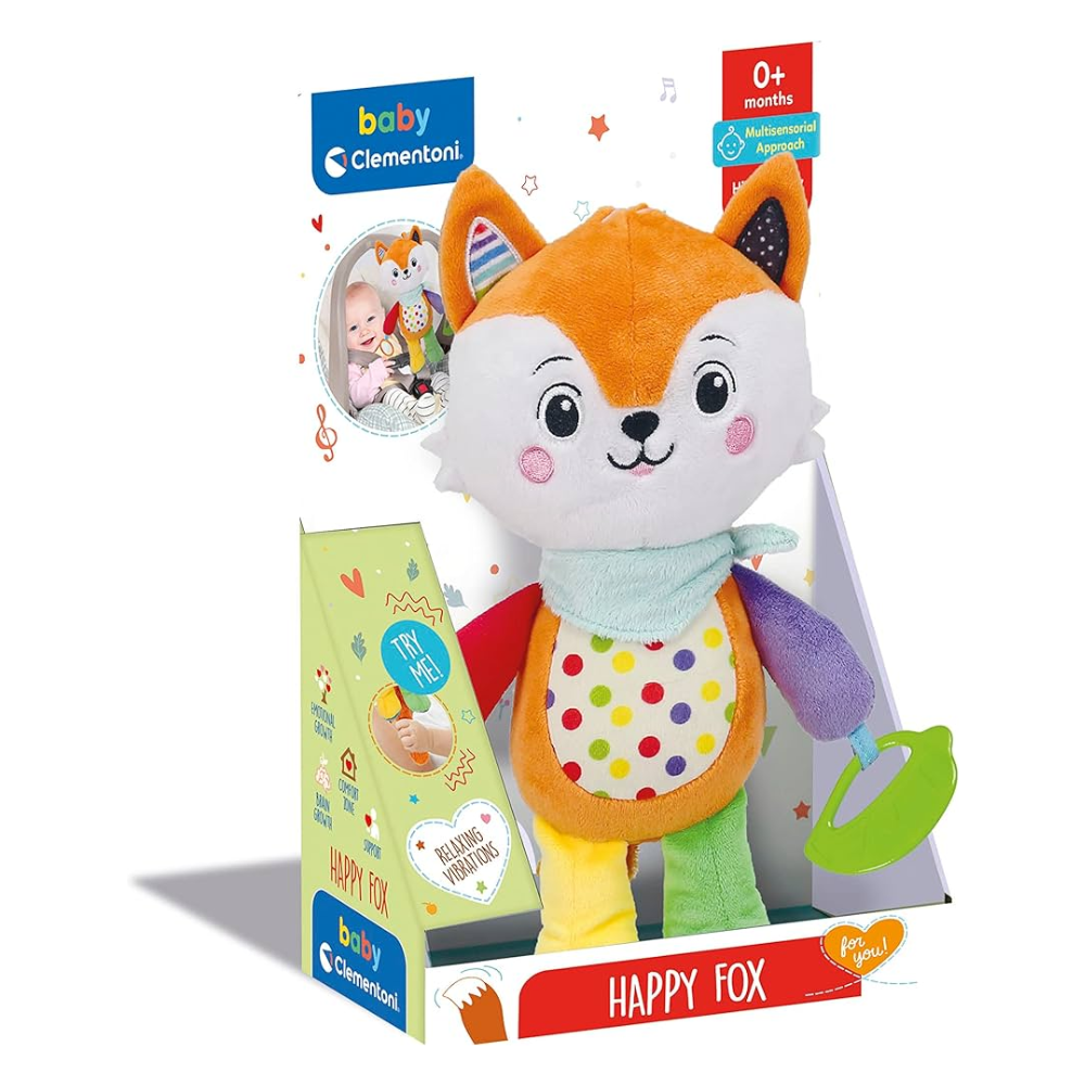 Clementoni Baby Hapy Fox Soft Toy - Toymaster - Fagan Toys