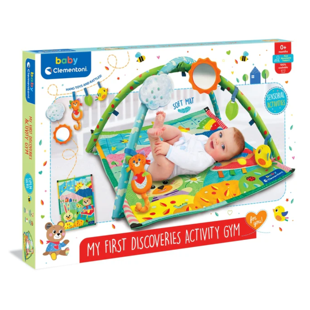 Clementoni Baby My First Discoveries Gym Play Mat - Toymaster - Fagan Toys