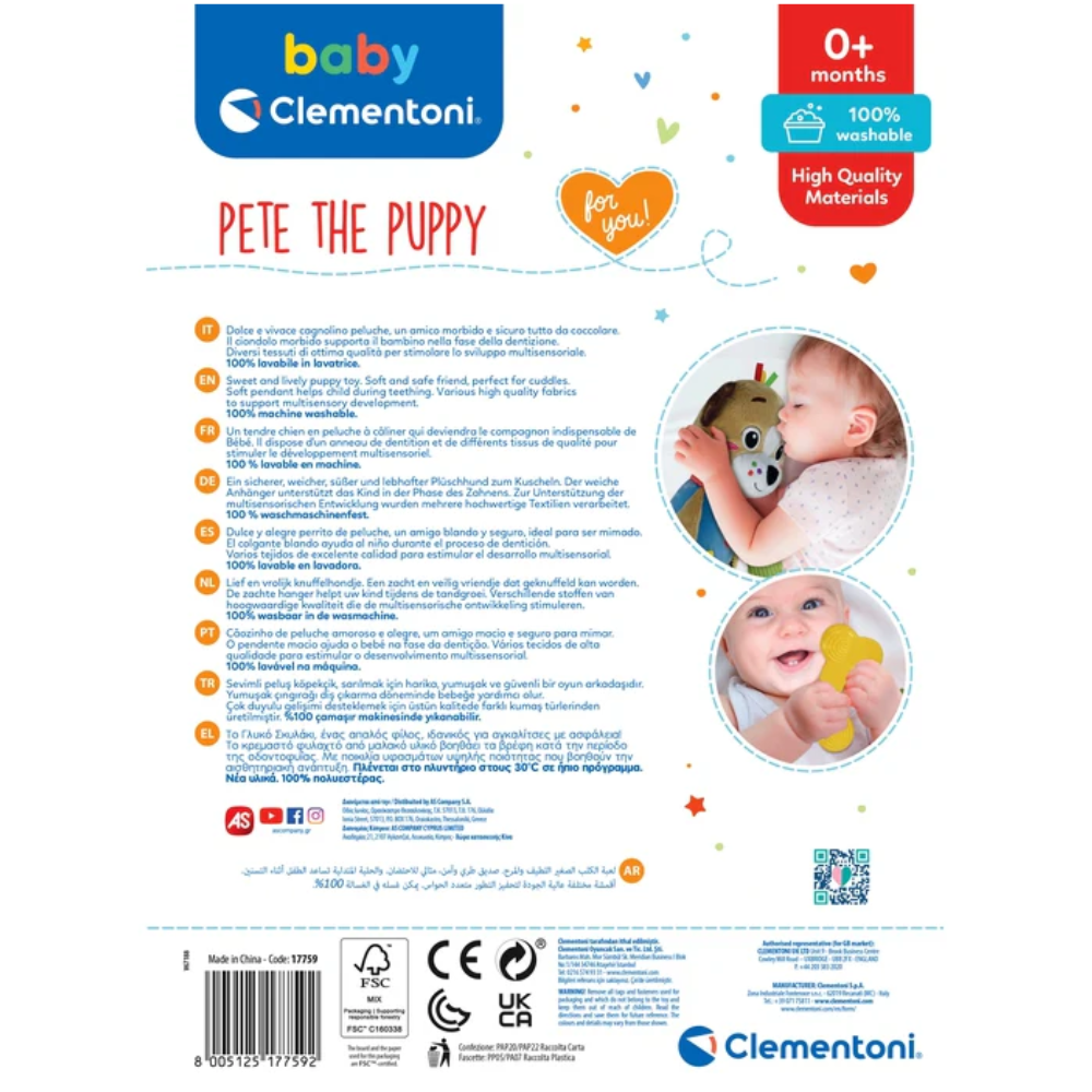 Clementoni Baby Pete The Puppy Gift Box - Toymaster - Fagan Toys