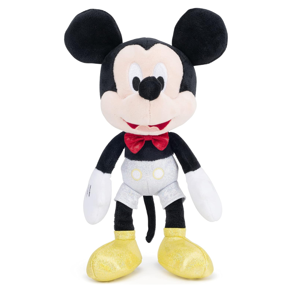 Disney 100 Mickey Mouse Glitter 25 cm plush Silver - Toymaster - Fagan Toys