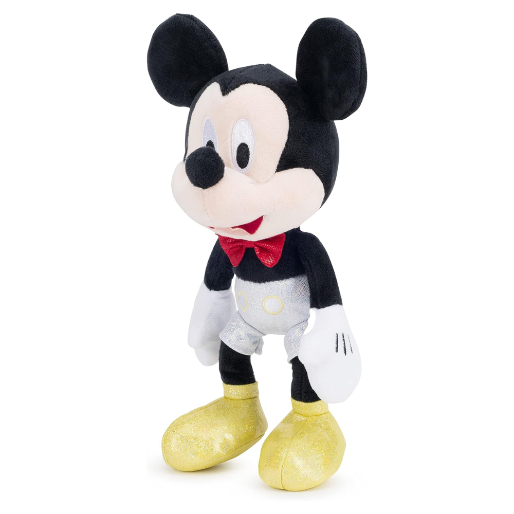 Disney 100 Mickey Mouse Glitter 25 cm plush Silver - Toymaster - Fagan Toys