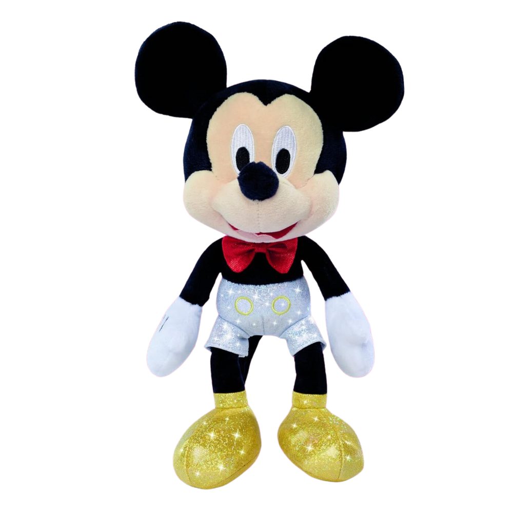 Disney 100 Mickey Mouse Glitter 25 cm plush Silver - Toymaster - Fagan Toys