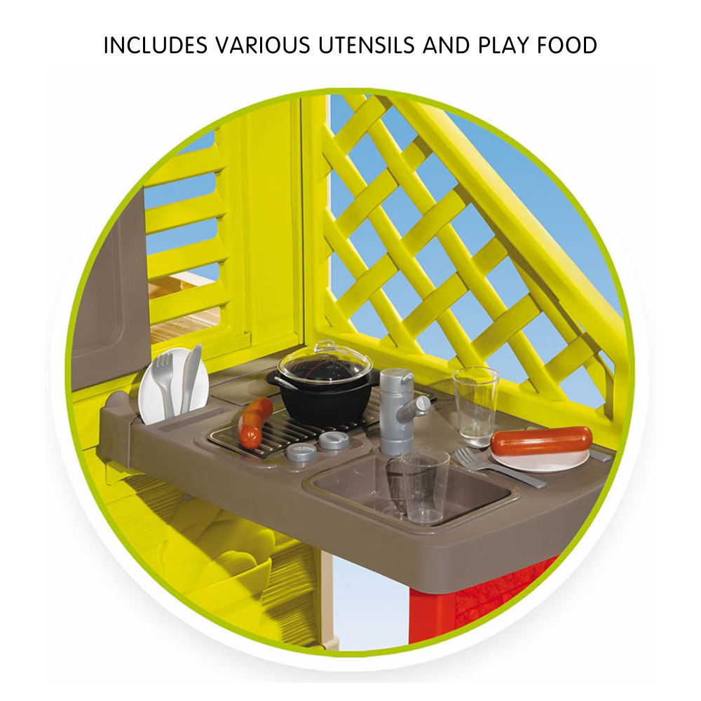 Smoby Nature Childrens Playhouse with Kitchen - Toymaster - Fagan Toys