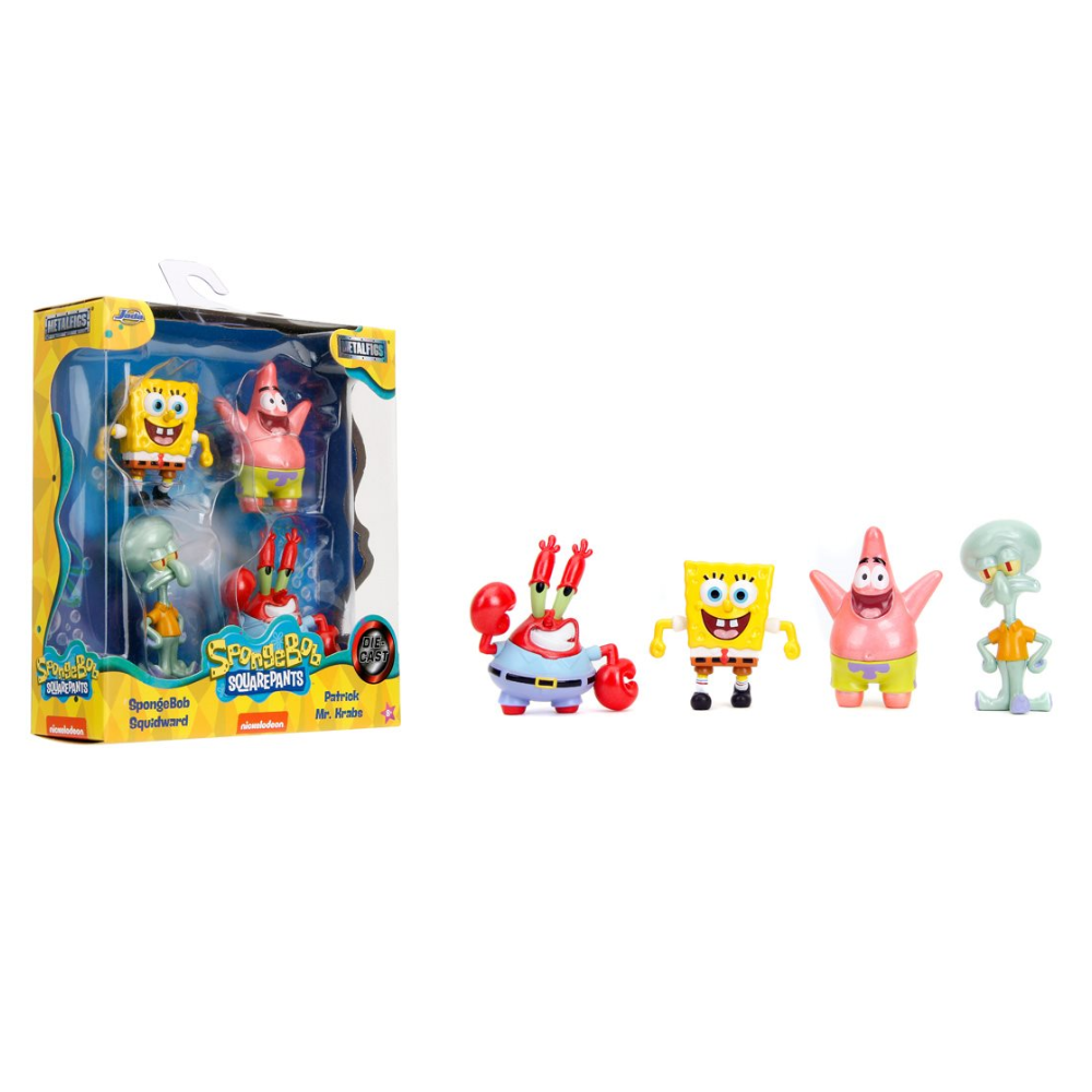 SpongeBob SquarePants MetalFigs Figure 4 Pack - Toymaster - Fagan Toys