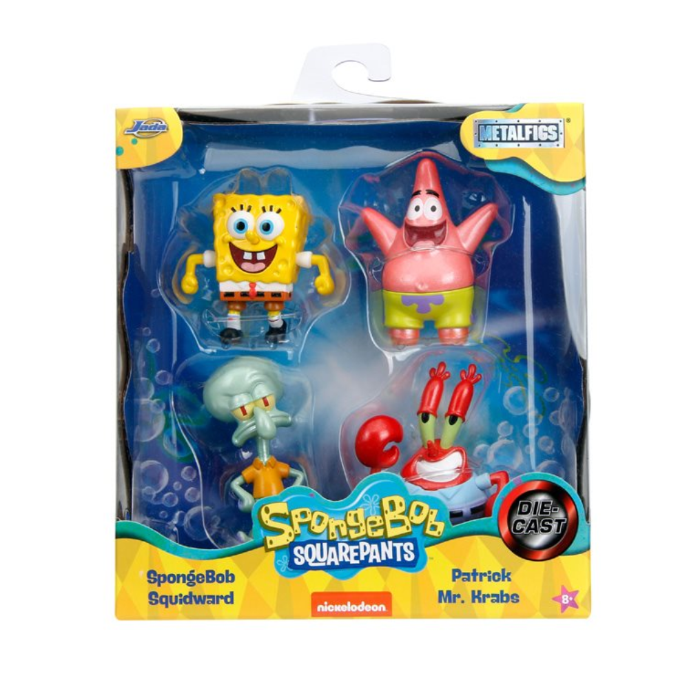 SpongeBob SquarePants MetalFigs Figure 4 Pack - Toymaster - Fagan Toys