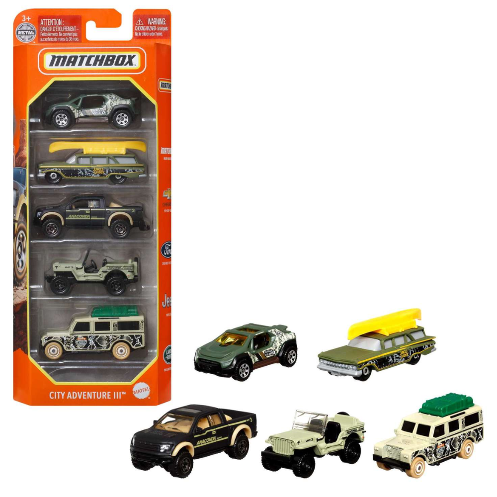 Matchbox 5-Pack Vehicles Assortment - Toymaster - Fagan Toys