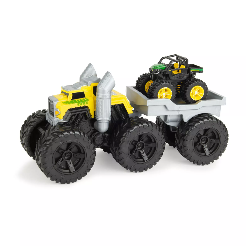 John Deere Monster Treads Roaring Rev Up Hauler - Toymaster - Fagan Toys