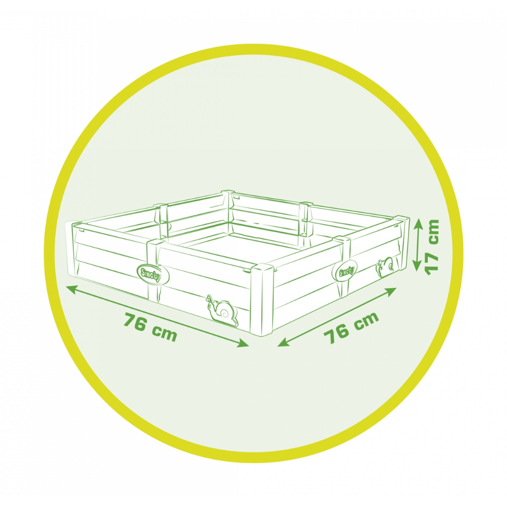 Square Garden Sand Pit - Toymaster - Fagan Toys
