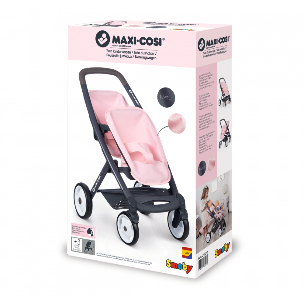 Maxi-Cosi Twin Pushchair Pink - Toymaster - Fagan Toys