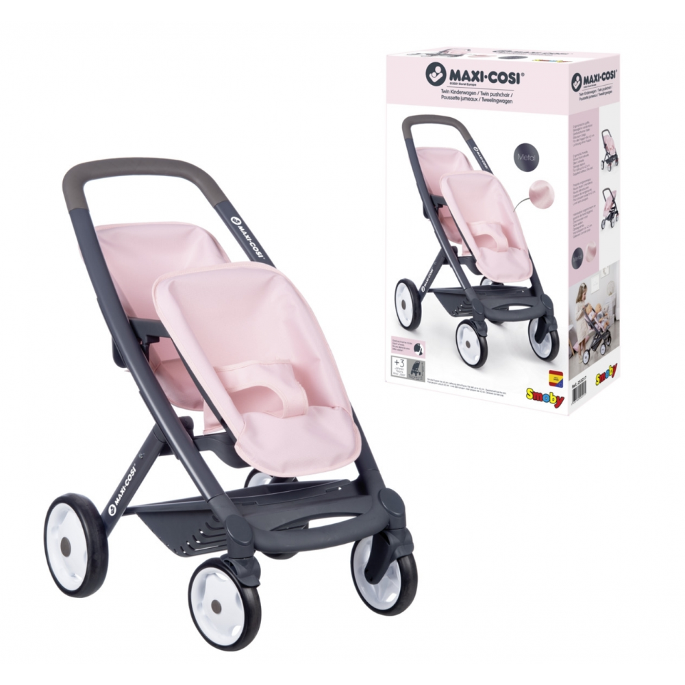 Maxi-Cosi Twin Pushchair Pink - Toymaster - Fagan Toys