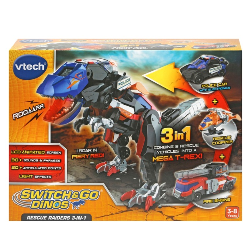 Vtech Switch & Go Dinos Rescue Raiders 3-in-1 - Toymaster - Fagan Toys