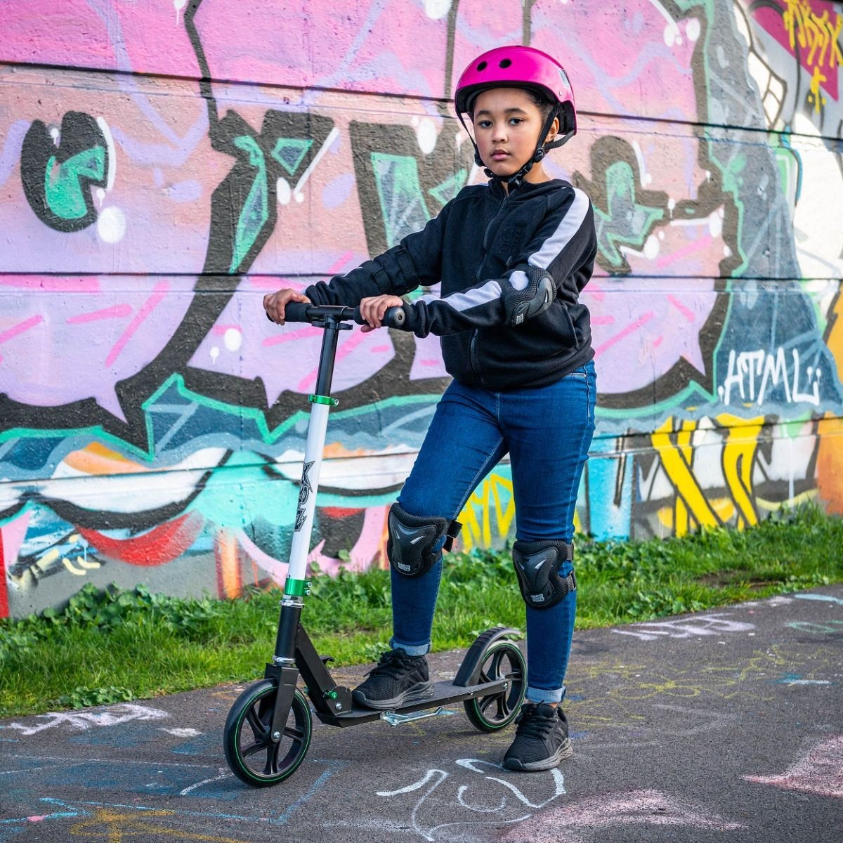 XOOTZ Big Wheel Foldable Scooter Black - Toymaster - Fagan Toys