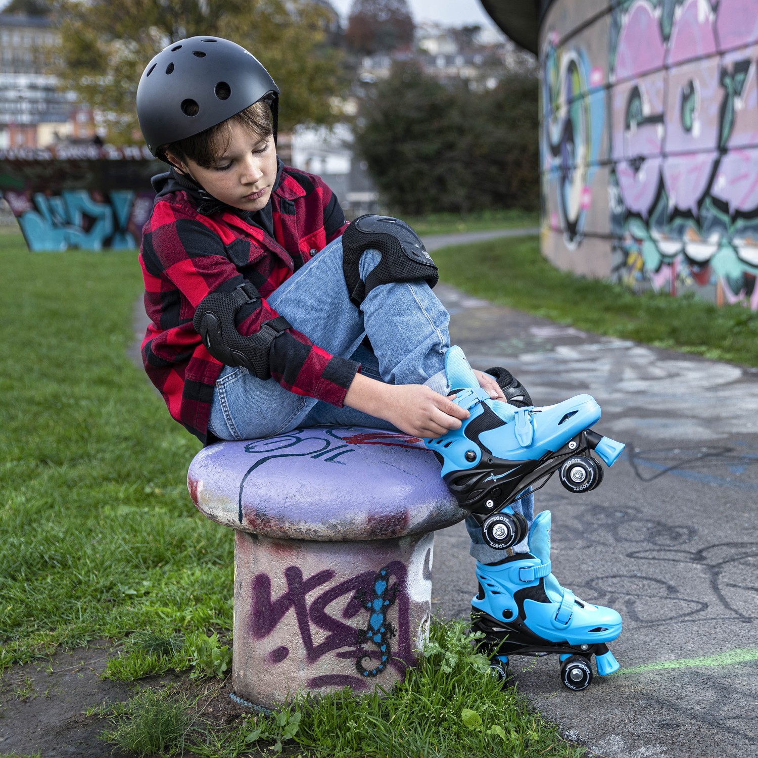 XOOTZ Quad Skates - Size 9-12 (27-31) -BLUE - Toymaster - Fagan Toys