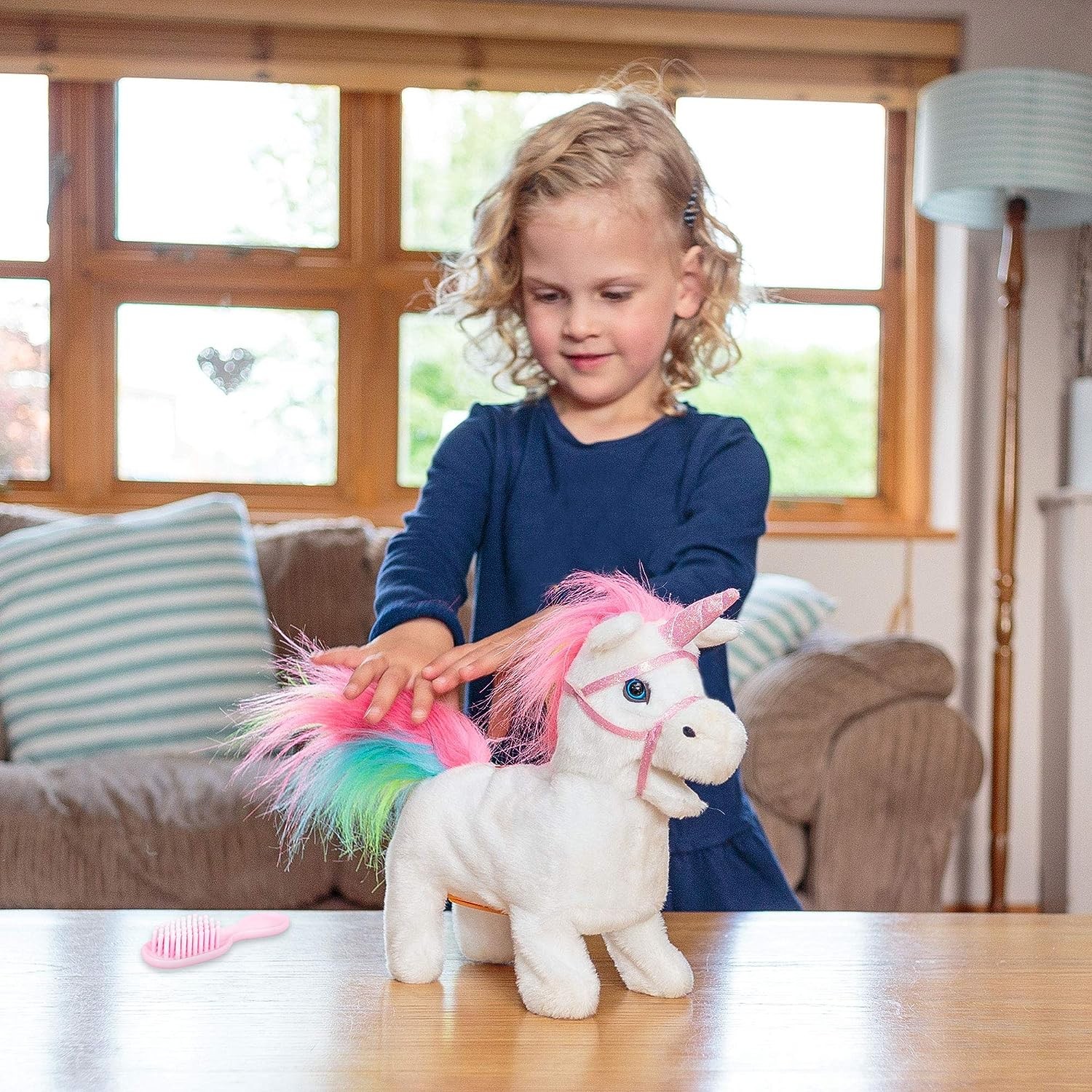 Tobar Animigos Rainbow Unicorn Electronic Soft Toy - Toymaster - Fagan Toys