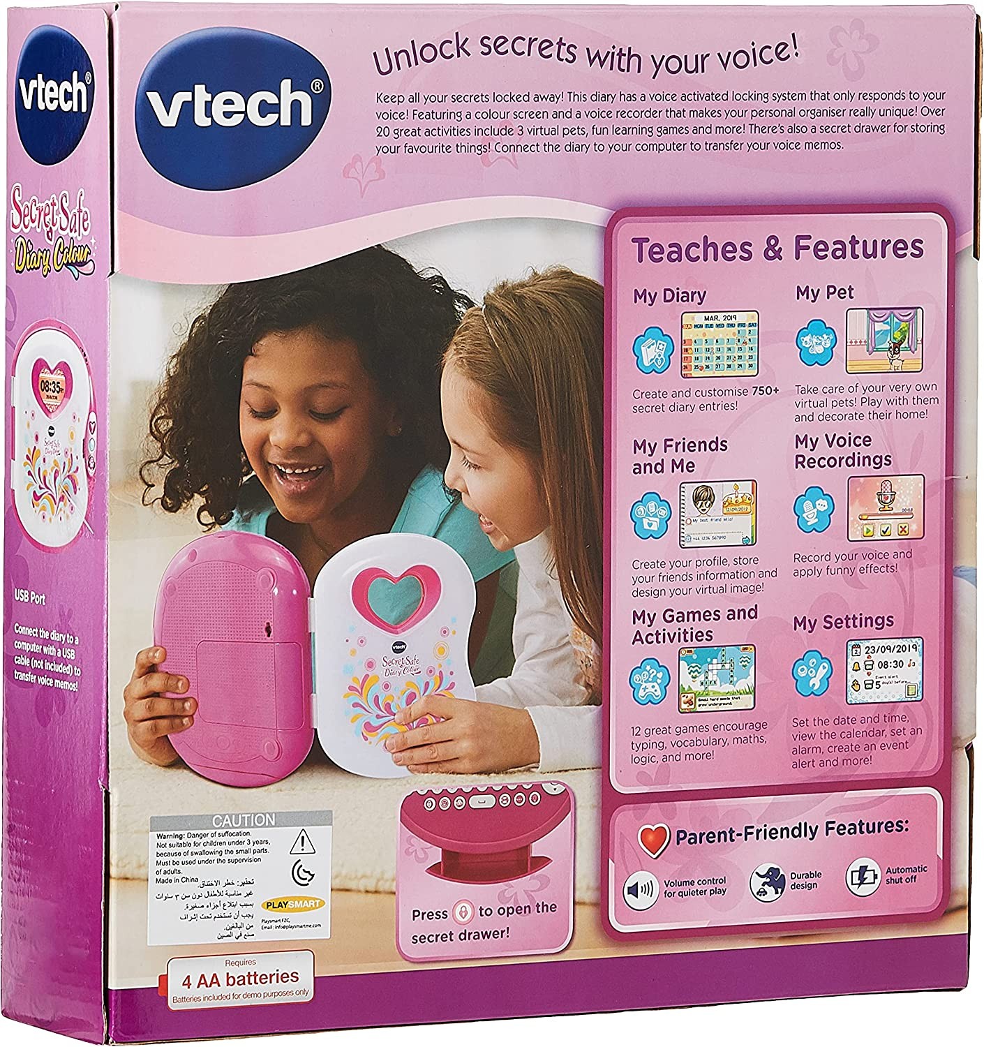 VTech Secret Safe Diary Colour | Secret Diary, Pink VTech Secret Safe Diary Colour | Secret Diary, Pink