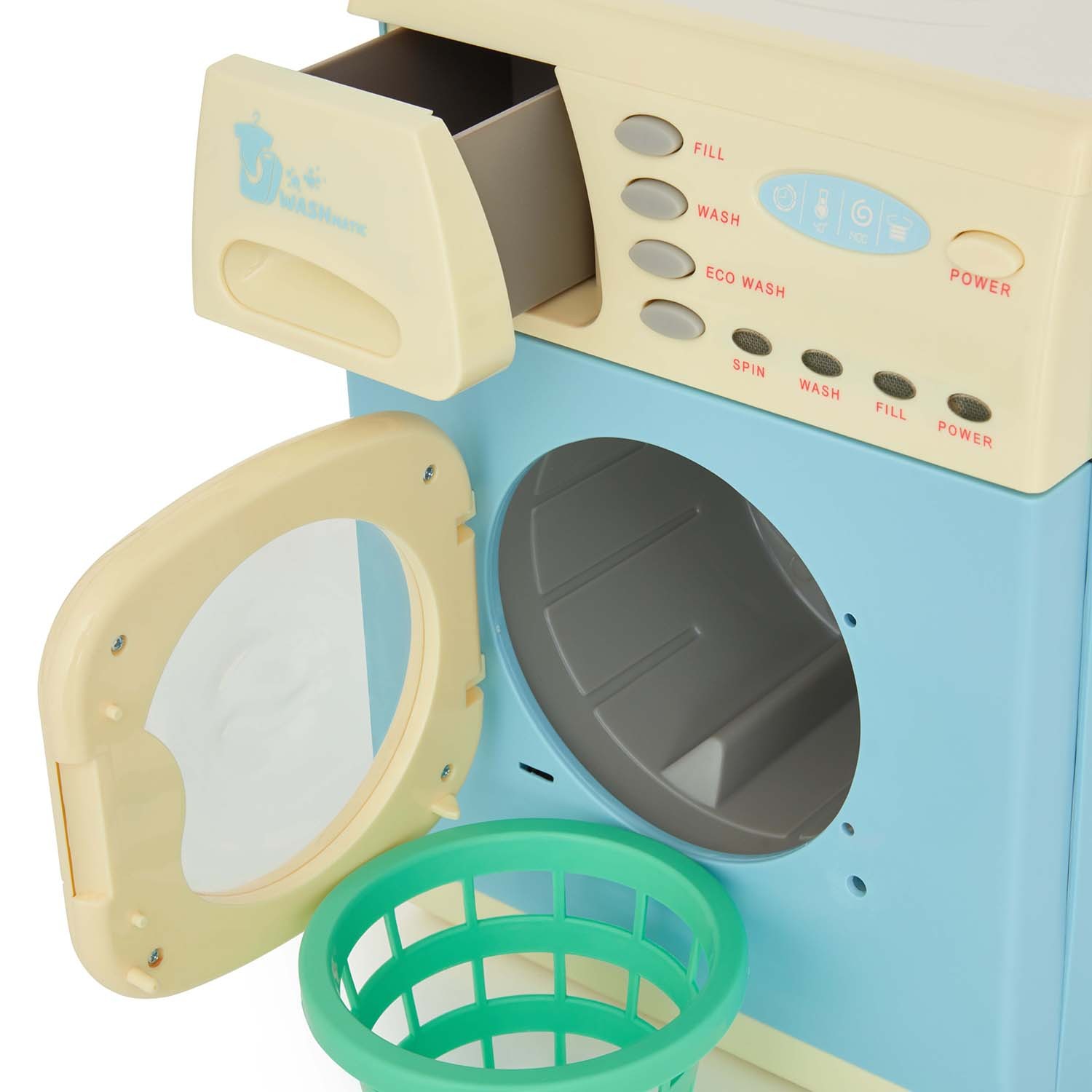 Electronic Toy Washing Machine Blue