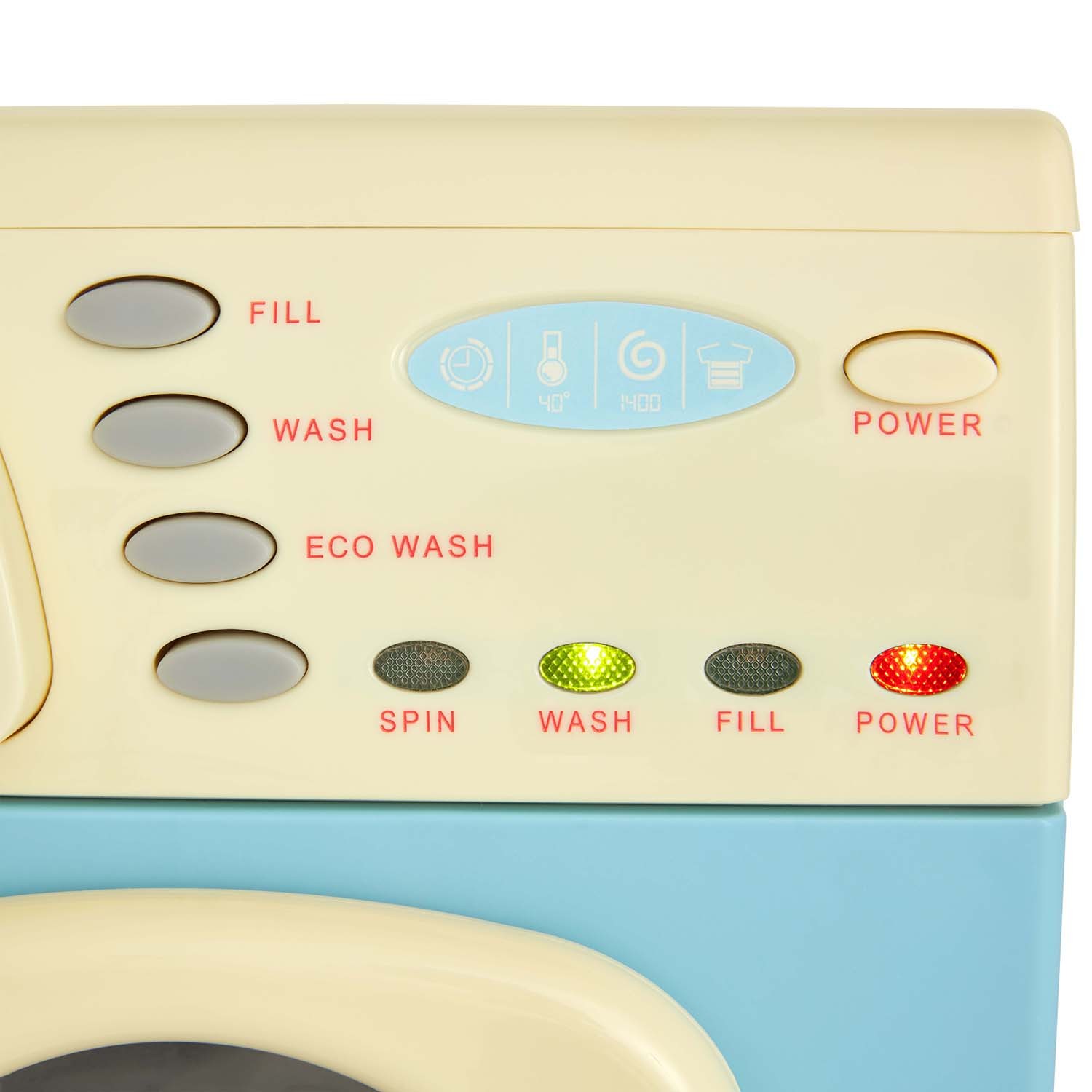 Electronic Toy Washing Machine Blue