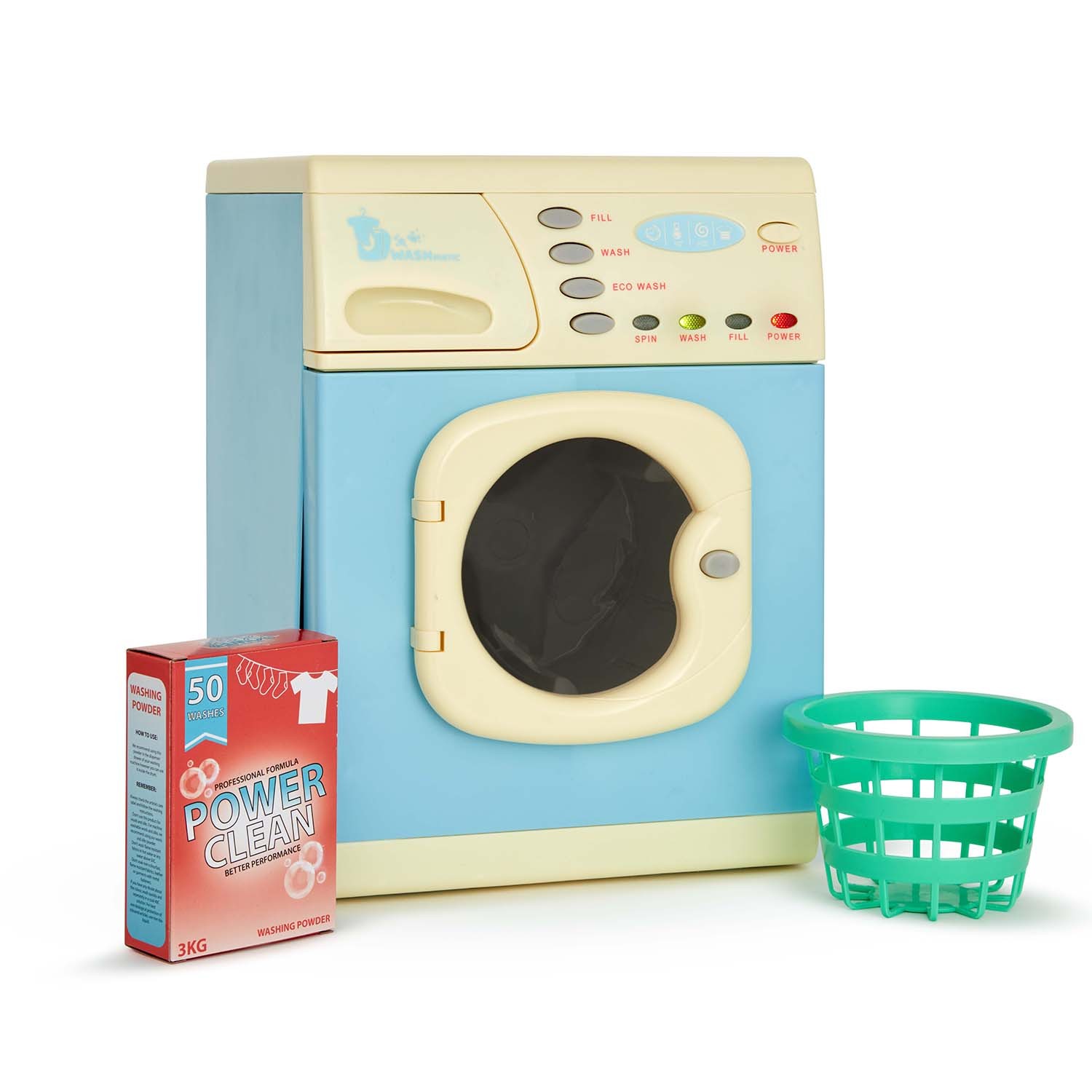 Electronic Toy Washing Machine Blue - Toymaster - Fagan Toys