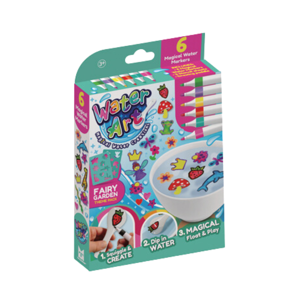 Water Art 6 Pack Assorted - Fairy Garden/Safari Adventure/Galaxy Explorers - Toymaster - Fagan Toys