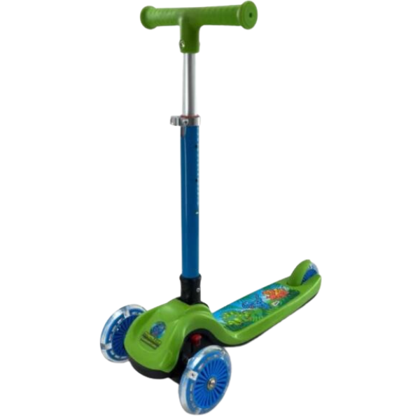 Ozbozz Dinosaur Trail Twister 3 Wheel Scooter with Light Up Wheels -  - Fagan Toys