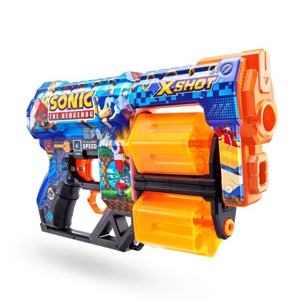 X-Shot Skins Dread Dart Blaster - Sonic the Hedgehog Skin - Toymaster - Fagan Toys