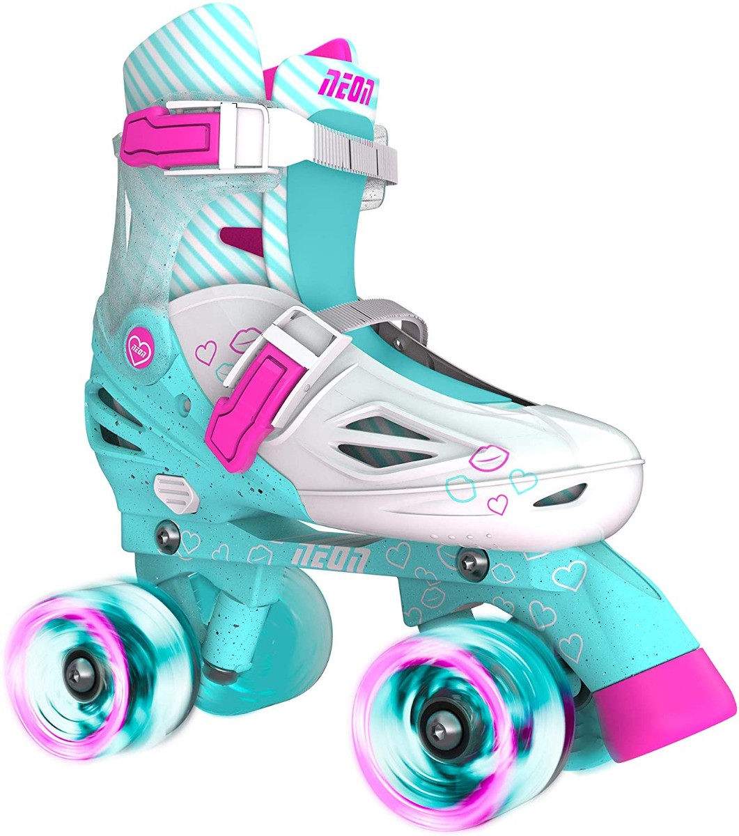 Neon Combo Skates 2-in-1 Teal, Size 3-6