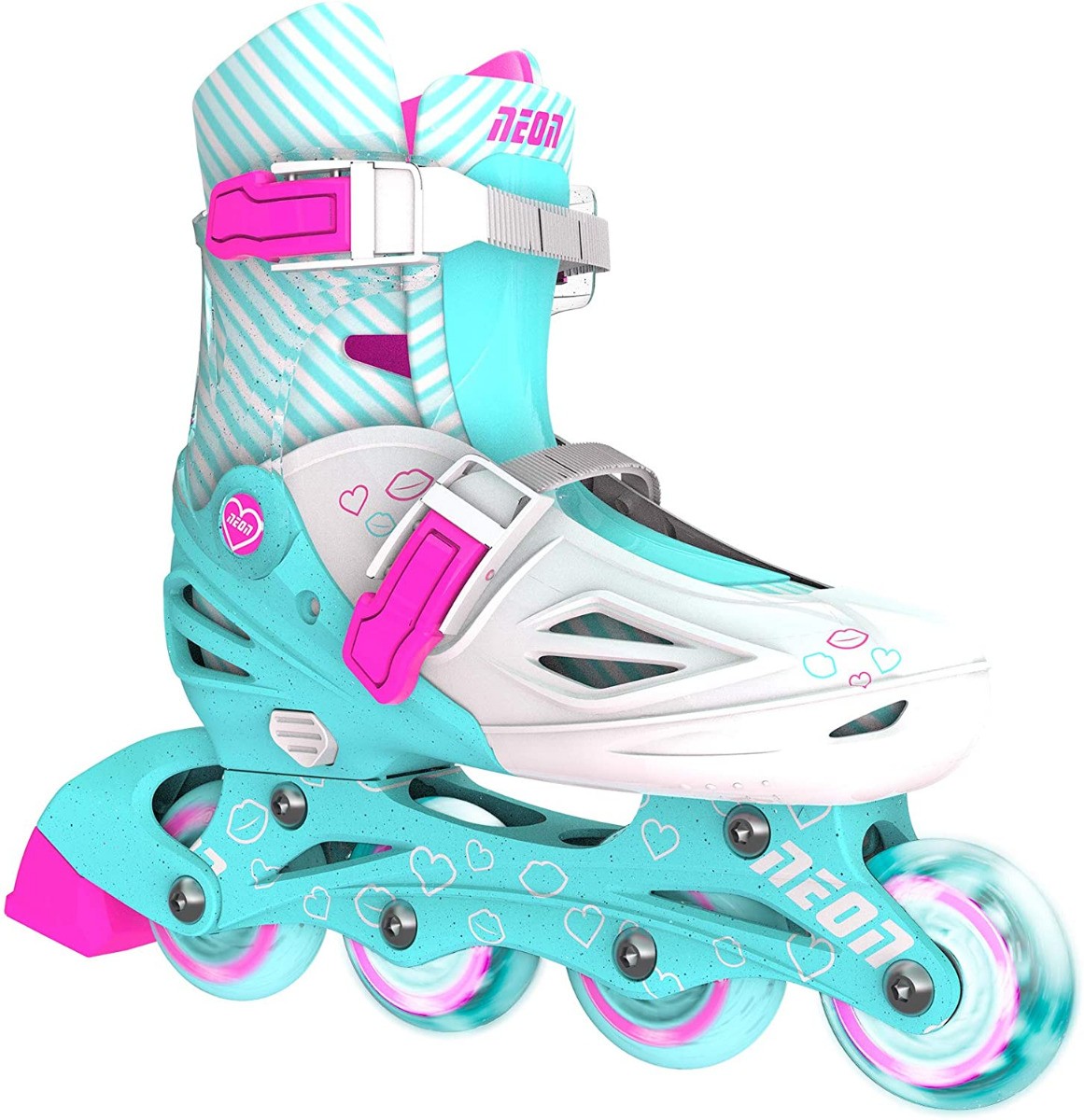 Neon Combo Skates 2-in-1 Teal, Size 3-6