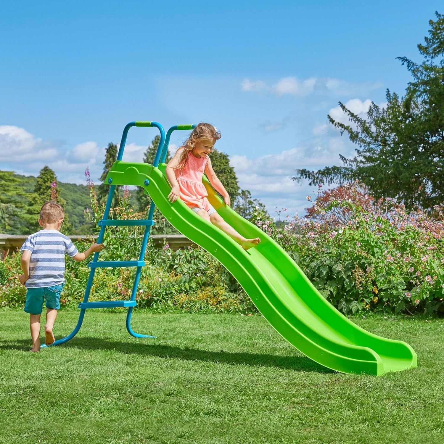 TP Toys Crazywavy 8ft Slide & Stepset