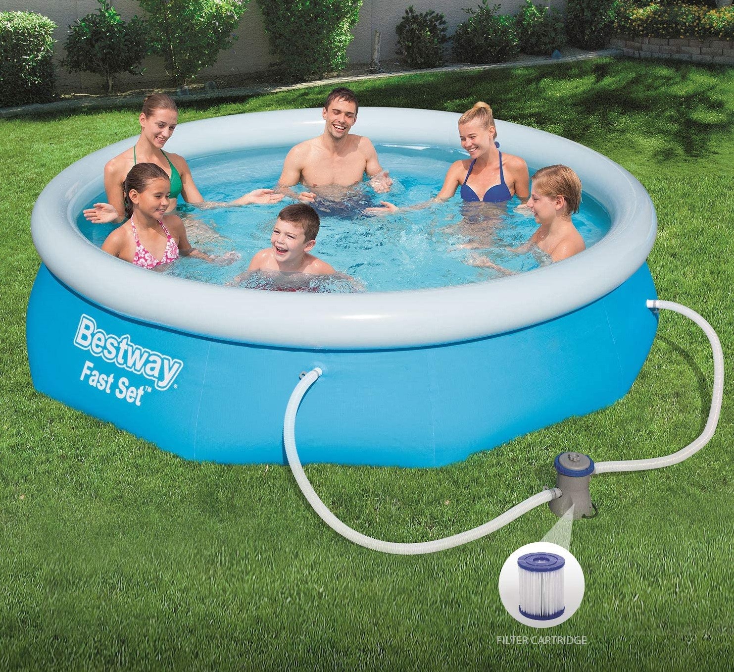 Bestway 10ft Fast Set Pool with Filter Pump